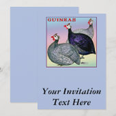 Guineas Three Fowl Kaart (Voorkant / Achterkant)
