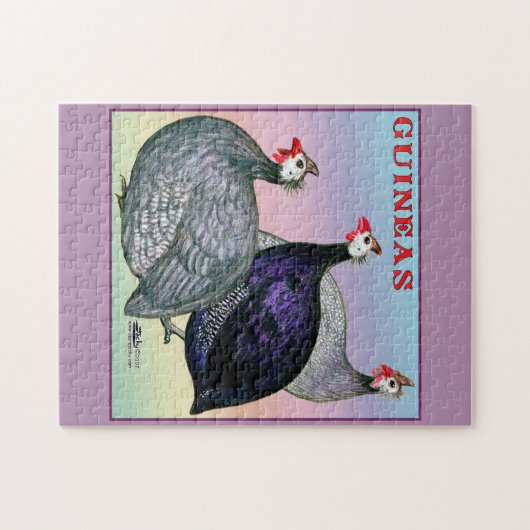 Guineas Three Fowl Legpuzzel (Horizontaal)