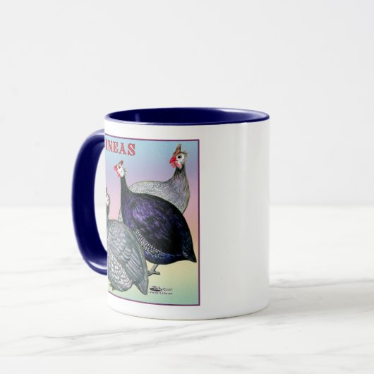 Guineas Three Fowl Mok (Voorkant links)