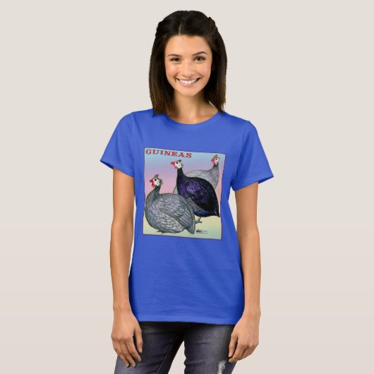 Guineas Three Fowl T-shirt (Voorkant volledig)