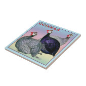 Guineas Three Fowl Tegeltje (Zijkant)