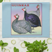 guineas Three Fowl Theedoek (Gevouwen)