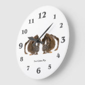 Guinee-afbeelding voor ronde (grote) wandklok (Hoek)