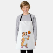 Guinee als Basketball-speler met Basketball.pn Schort (Gedragen)