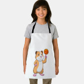 Guinee als Basketball-speler met Basketball.pn Schort (Insitu)