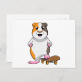 Guinee als Skater met skateboard Briefkaart (Voorkant / Achterkant)