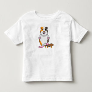 Guinee als Skater met skateboard Kinder Shirts
