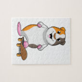 Guinee als Skater met skateboard Legpuzzel (Horizontaal)