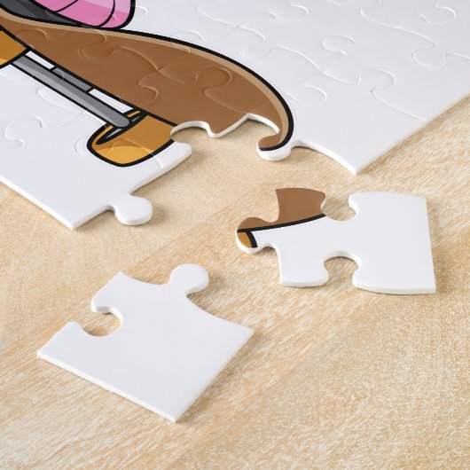 Guinee als Skater met skateboard Legpuzzel (Zijkant)