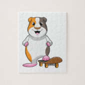 Guinee als Skater met skateboard Legpuzzel (Verticaal)