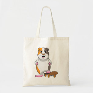 Guinee als Skater met skateboard Tote Bag