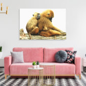 Guinee-Bavianen Canvas Afdruk (Insitu (Woonkamer))