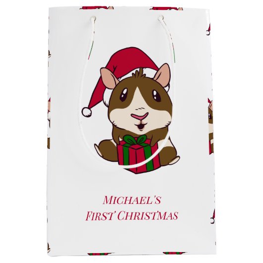 Guinee-Bissau Eerste kerstkaartje Gepersonaliseerd Medium Cadeauzakje (Voorkant)