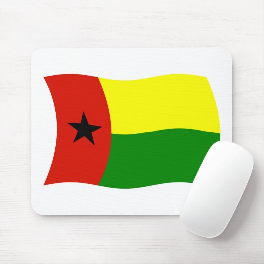 Guinee-Bissau Flag Mousepad Muismat (Met muis)