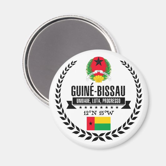 Guinee-Bissau Magneet (Voorkant / Achterkant)