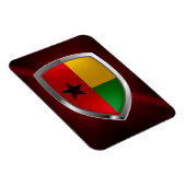 Guinee-Bissau Mettalische Embleem Magneet (Rechterzijde)