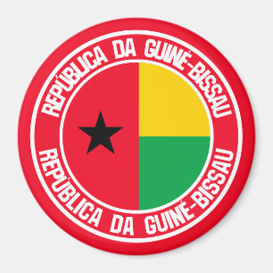 Guinee-Bissau Ronde Emblem Magneet
