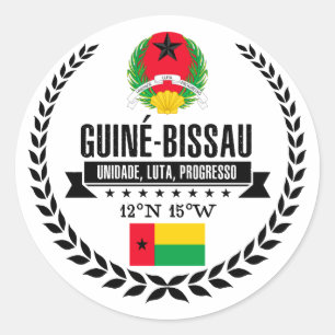 Guinee-Bissau Ronde Sticker