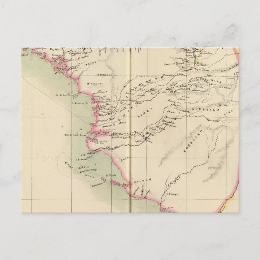 Guinee-Bissau, Sierra Leone, Afrika Briefkaart (Voorkant)