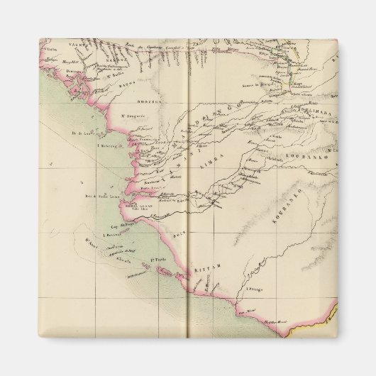 Guinee-Bissau, Sierra Leone, Afrika Magneet (Voorkant)