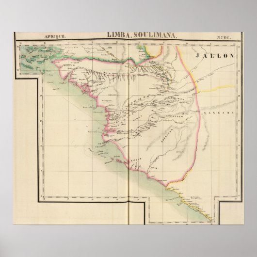 Guinee-Bissau, Sierra Leone, Afrika Poster (Voorkant)