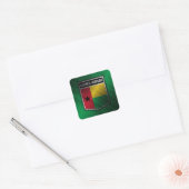 Guinee-Bissau Vierkante Sticker (Envelop)