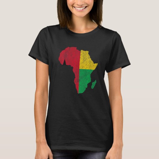 Guinee-Bissau vlag Afrika - Continent cadeau voor  T-shirt (Voorkant)