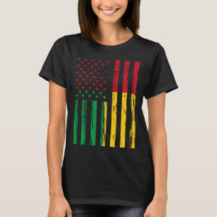 Guinee Bissau Vlag Amerika US DNA voor Guinee Biss T-shirt