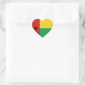 Guinee-Bissau Vlag Hart Sticker (Tas)