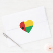 Guinee-Bissau Vlag Hart Sticker (Envelop)