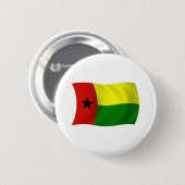 Guinee-Bissau Vlag Knop Ronde Button 5,7 Cm (Voorkant /achterkant)