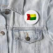 Guinee-Bissau Vlag Knop Ronde Button 5,7 Cm (In situ)