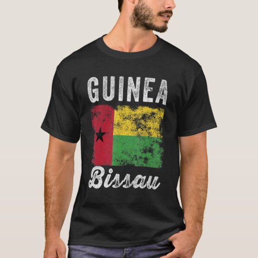 Guinee Bissau Vlag  Mannen Vrouwen Bissau Guin T-shirt (Voorkant)