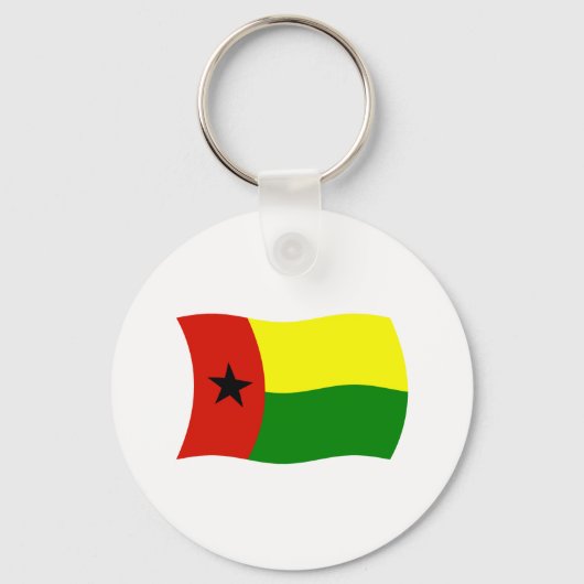 Guinee-Bissau Vlag Sleutelhanger (Voorkant)