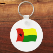 Guinee-Bissau Vlag Sleutelhanger (Voorkant)