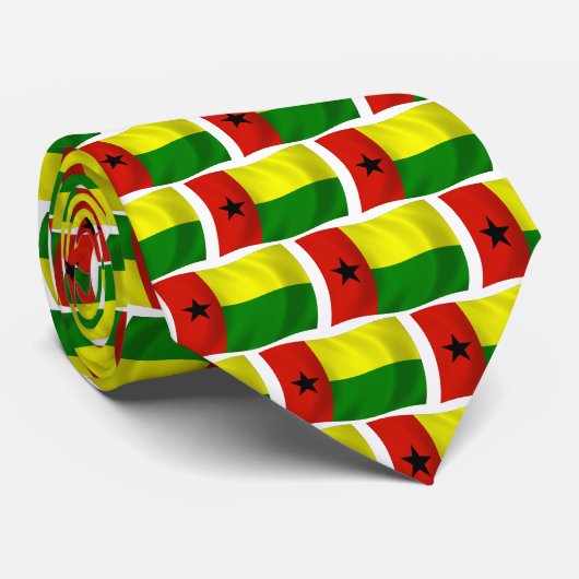 Guinee-Bissau Vlag Stropdas (Opgerold)