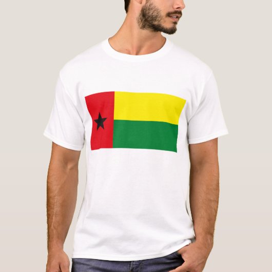 Guinee-Bissau vlag T-shirt (Voorkant)