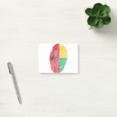 Guinee-Bissau Vlag Vingerprint land Pride Post-it® Notes (Kantoor)