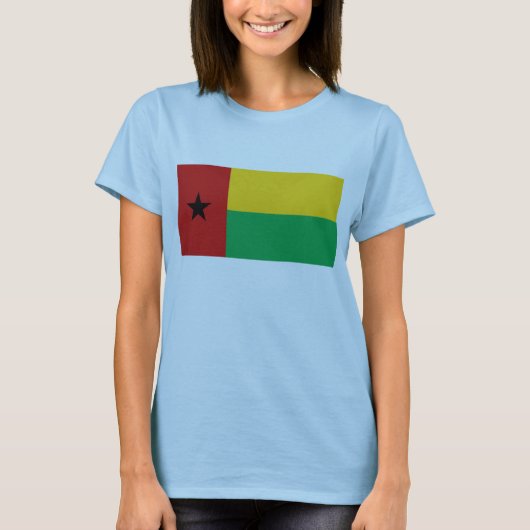 Guinee-Bissau vlag x kaart T-Shirt (Voorkant)