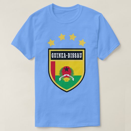 Guinee-Bissau wapenschild nationale trots T-shirt (Design voorkant)