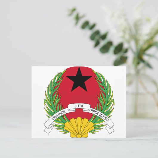 Guinee-Bissau wapenstilstand Briefkaart (Staand voorkant)