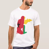 Guinee-Bissau-zegel T-shirt (Voorkant)