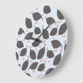 Guinee-blauw Patroon Grote Klok (Hoek)