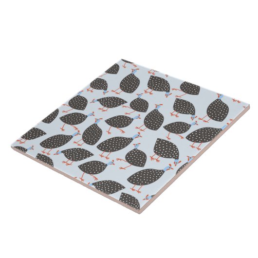 Guinee-blauw Patroon Tegeltje (Zijkant)