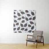 Guinee-blauw Patroon Wandkleed (In situ)