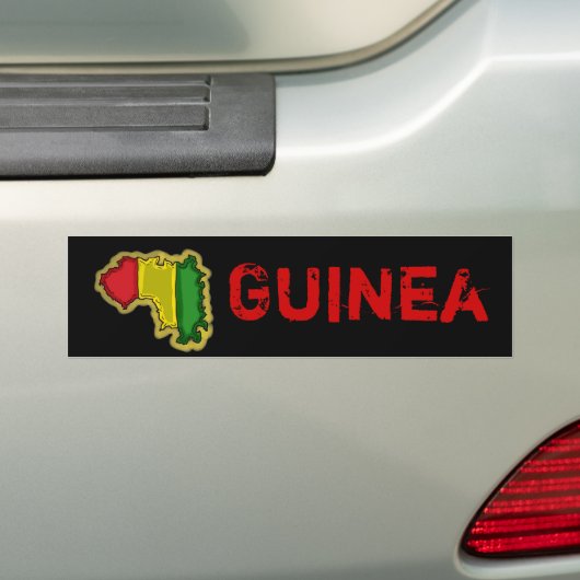 Guinee-bumpersticker Bumpersticker (Op auto)