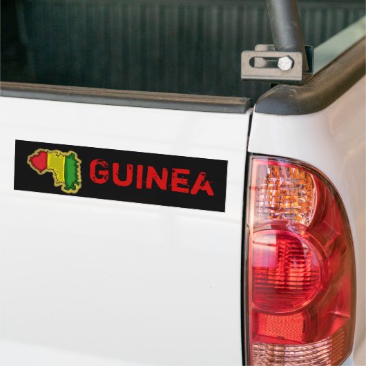 Guinee-bumpersticker Bumpersticker (Op Truck)