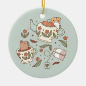 Guinee-cavia-thee Keramisch Ornament (Voorkant)