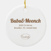 Guinee-cavia-thee Keramisch Ornament (Achterkant)