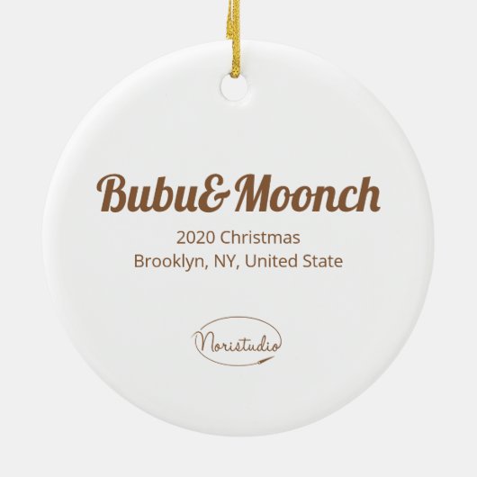 Guinee-cavia-thee Keramisch Ornament (Achterkant)